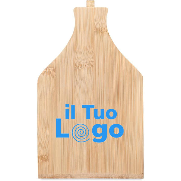 Cassetta in bamboo beige - personalizzabile con logo