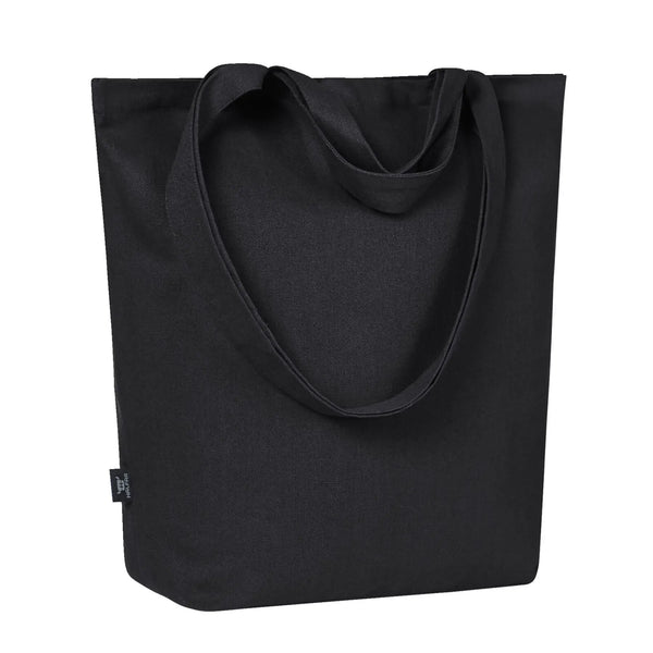 Casual Shopper Organic nero - personalizzabile con logo