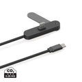 Cavo Aluvia 65W PD RCS  con supporto regolabile per telefono nero - personalizzabile con logo