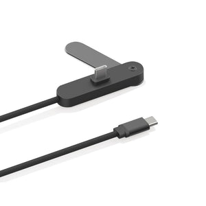 Cavo Aluvia 65W PD RCS  con supporto regolabile per telefono nero - personalizzabile con logo