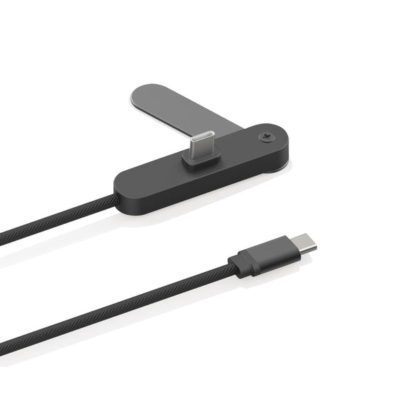 Cavo Aluvia 65W PD RCS  con supporto regolabile per telefono nero - personalizzabile con logo