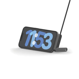Cavo Aluvia 65W PD RCS  con supporto regolabile per telefono nero - personalizzabile con logo