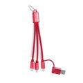 Cavo Caricatore Bikoc rosso - personalizzabile con logo