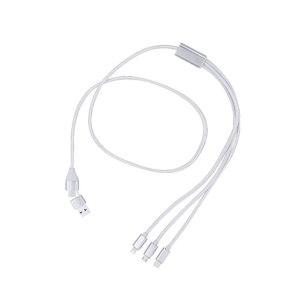 Cavo Caricatore Clodan color argento - personalizzabile con logo