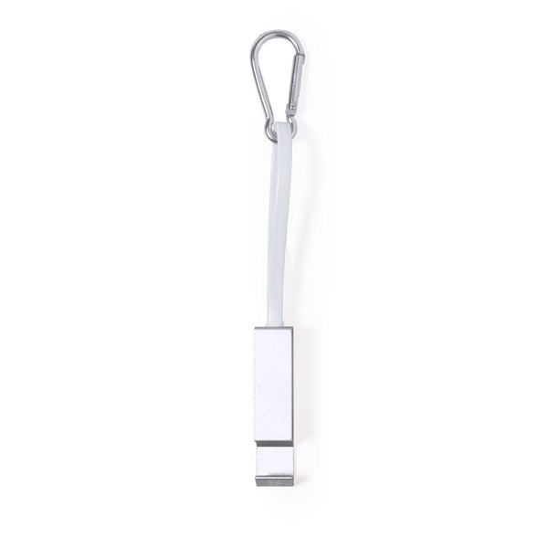 Cavo Caricatore Multifunzione Pek color argento - personalizzabile con logo