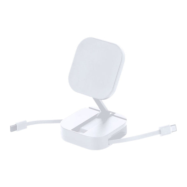 Cavo Caricatore Supporto Witan bianco - personalizzabile con logo