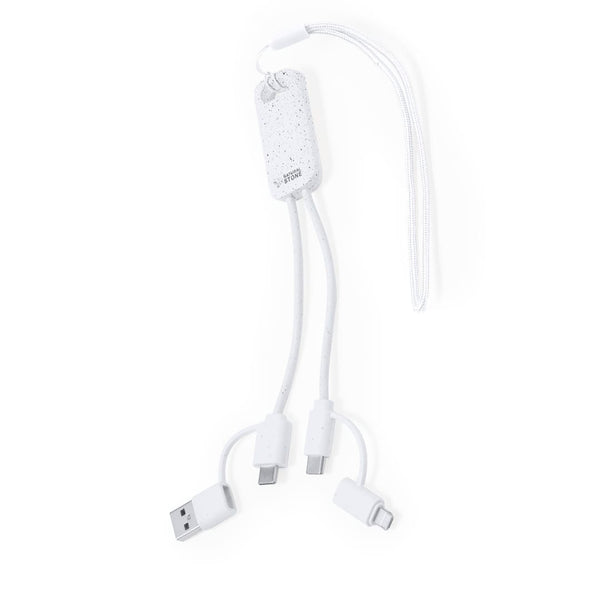 Cavo Caricatore Surgex bianco - personalizzabile con logo