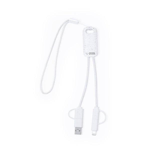 Cavo Caricatore Surgex bianco - personalizzabile con logo