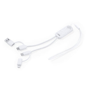 Cavo Caricatore Surgex bianco - personalizzabile con logo