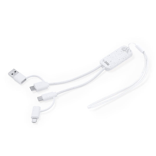 Cavo Caricatore Surgex bianco - personalizzabile con logo