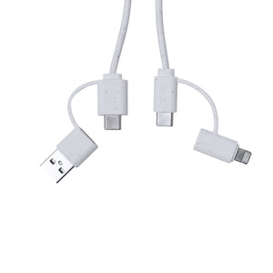 Cavo Caricatore Surgex bianco - personalizzabile con logo