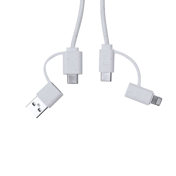 Cavo Caricatore Surgex bianco - personalizzabile con logo