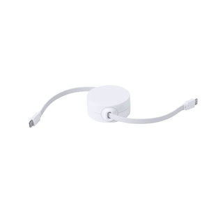 Cavo Caricatore Zapa RCS bianco - personalizzabile con logo