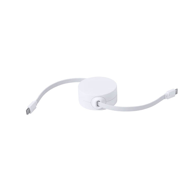 Cavo Caricatore Zapa RCS bianco - personalizzabile con logo