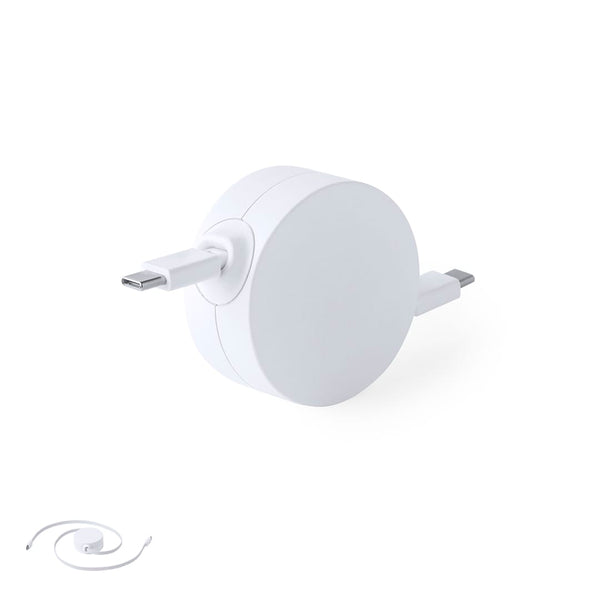 Cavo Caricatore Zapa RCS bianco - personalizzabile con logo