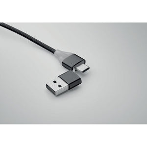 Cavo di ricarica 4 in 1 di tipo C - personalizzabile con logo