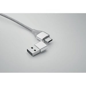 Cavo di ricarica 4 in 1 di tipo C - personalizzabile con logo