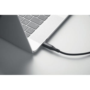 Cavo di ricarica C da 100W Nero - personalizzabile con logo