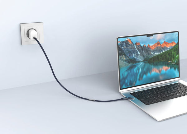 Cavo di ricarica rapida 60W 2-in-1 Arc RCS da 120 cm - personalizzabile con logo