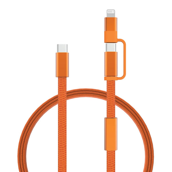 Cavo di ricarica rapida 60W 2-in-1 Arc RCS da 120 cm - personalizzabile con logo