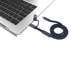 Cavo di ricarica rapida 60W 2-in-1 Arc RCS da 120 cm - personalizzabile con logo