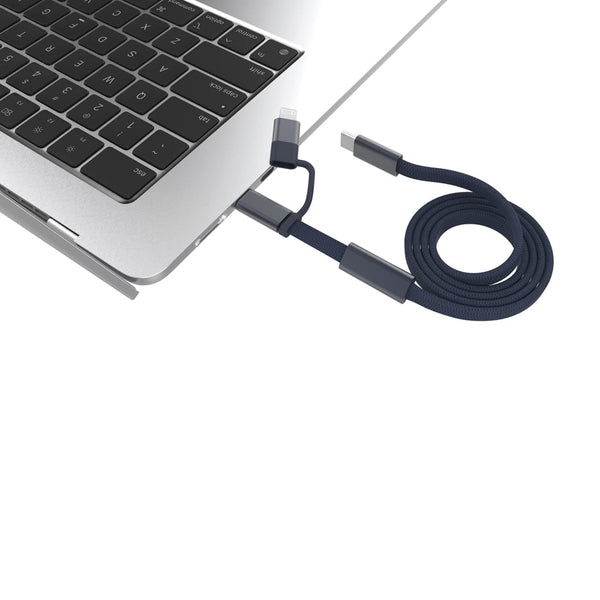 Cavo di ricarica rapida 60W 2-in-1 Arc RCS da 120 cm - personalizzabile con logo