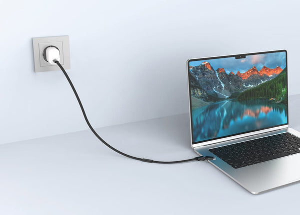 Cavo di ricarica rapida 60W 2-in-1 Arc RCS da 120 cm - personalizzabile con logo