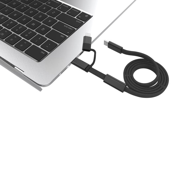 Cavo di ricarica rapida 60W 2-in-1 Arc RCS da 120 cm - personalizzabile con logo