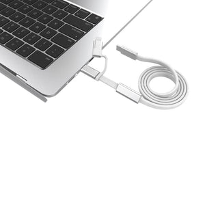 Cavo di ricarica rapida 60W 2-in-1 Arc RCS da 120 cm - personalizzabile con logo