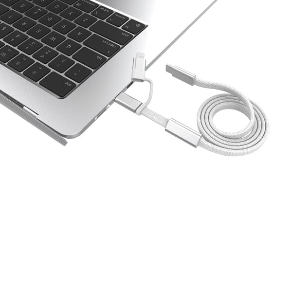 Cavo di ricarica rapida 60W 2-in-1 Arc RCS da 120 cm - personalizzabile con logo