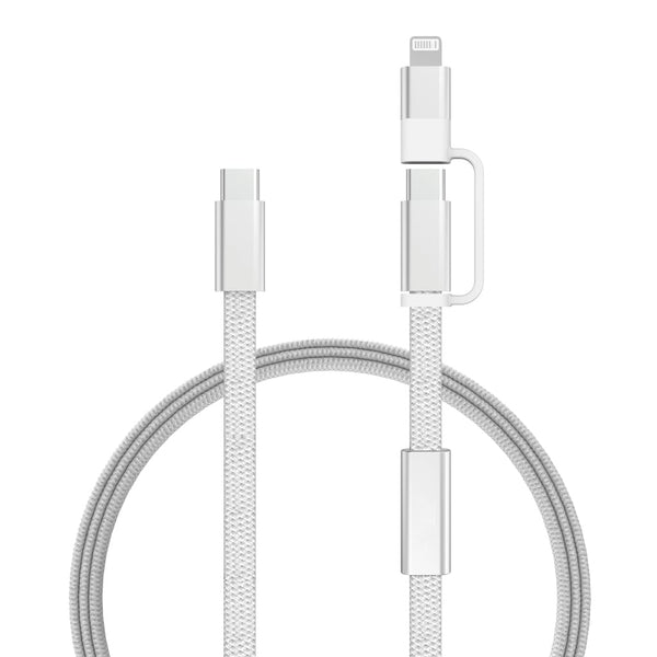 Cavo di ricarica rapida 60W 2-in-1 Arc RCS da 120 cm - personalizzabile con logo