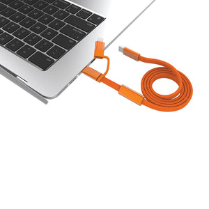 Cavo di ricarica rapida 60W 2-in-1 Arc RCS da 120 cm - personalizzabile con logo