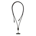 Cavo lanyard 60W regolabile LoopAmp in rPET RCS 160cm nero - personalizzabile con logo