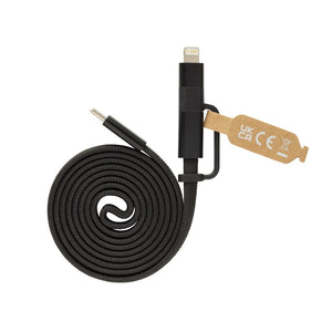 Cavo magnetico 2in1 Arc ultra fine da 60W - personalizzabile con logo