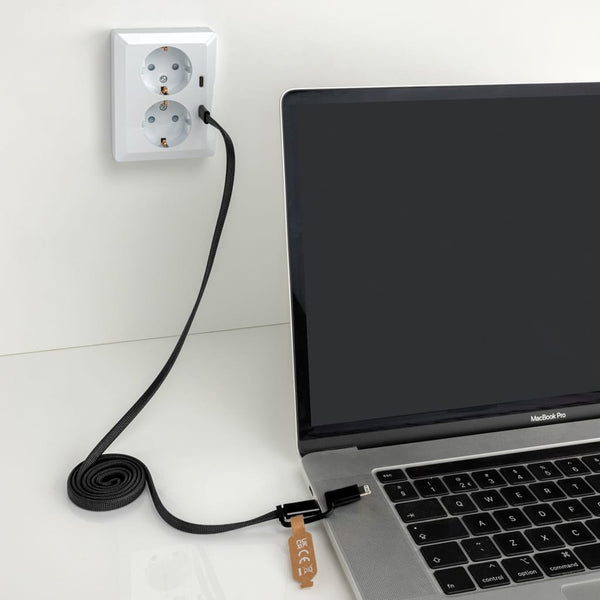 Cavo magnetico 2in1 Arc ultra fine da 60W - personalizzabile con logo
