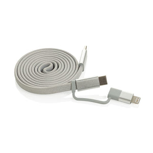 Cavo magnetico 2in1 Arc ultra fine da 60W - personalizzabile con logo