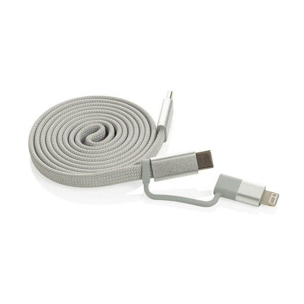 Cavo magnetico 2in1 Arc ultra fine da 60W - personalizzabile con logo