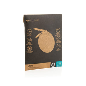Cavo magnetico 2in1 Arc ultra fine da 60W - personalizzabile con logo