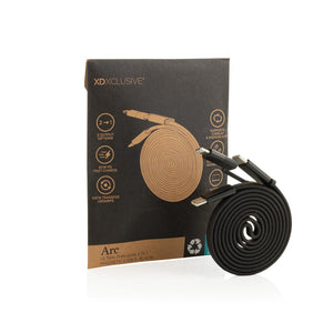 Cavo magnetico 2in1 Arc ultra fine da 60W - personalizzabile con logo