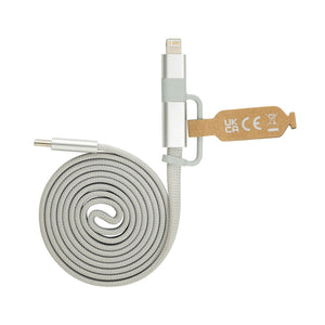 Cavo magnetico 2in1 Arc ultra fine da 60W - personalizzabile con logo