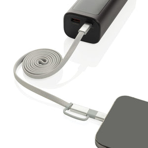 Cavo magnetico 2in1 Arc ultra fine da 60W - personalizzabile con logo
