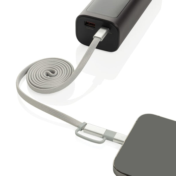 Cavo magnetico 2in1 Arc ultra fine da 60W - personalizzabile con logo