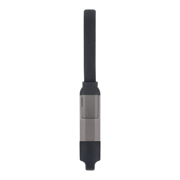 Cavo multifunzionale 4 in 1 OTG Portachiavi 60 W Nero - personalizzabile con logo
