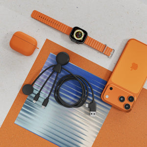 Cavo multiplo Xoopar Mr. Bio Long per Apple/Samsung Watch da 1 metro - personalizzabile con logo