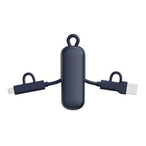 Cavo/portachiavi 4 in 1 100W Urban Vitamin Dublin - personalizzabile con logo