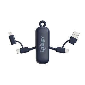 Cavo/portachiavi 4 in 1 100W Urban Vitamin Dublin - personalizzabile con logo
