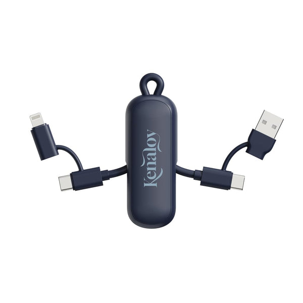 Cavo/portachiavi 4 in 1 100W Urban Vitamin Dublin - personalizzabile con logo