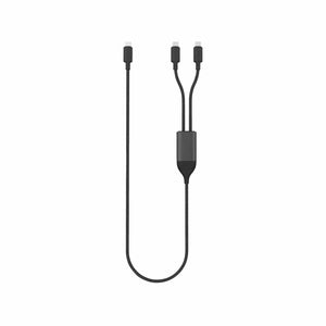 Cavo Terra 100W con doppia uscita type C nero - personalizzabile con logo