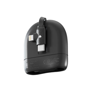 Cavo USB-C e Lightning retrattile Xoopar ICE-R da 60 W, 1 metro - personalizzabile con logo