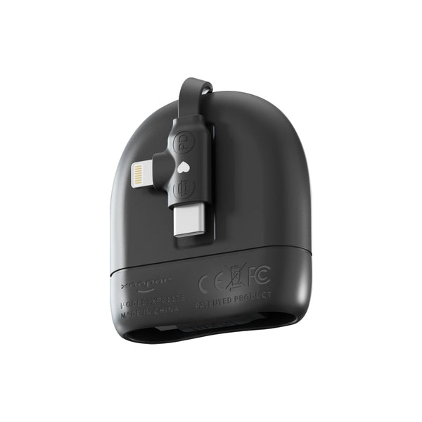 Cavo USB-C e Lightning retrattile Xoopar ICE-R da 60 W, 1 metro - personalizzabile con logo
